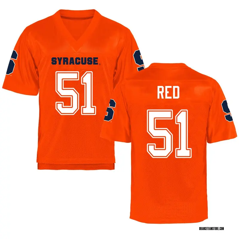 red and orange jersey